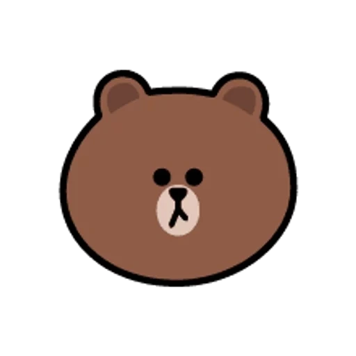 little bear, bear, korean bear, bear brown lines, bear brown
