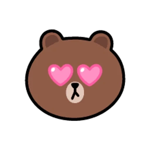 bear, line friends, korean bear, bear brown lines, brown bear