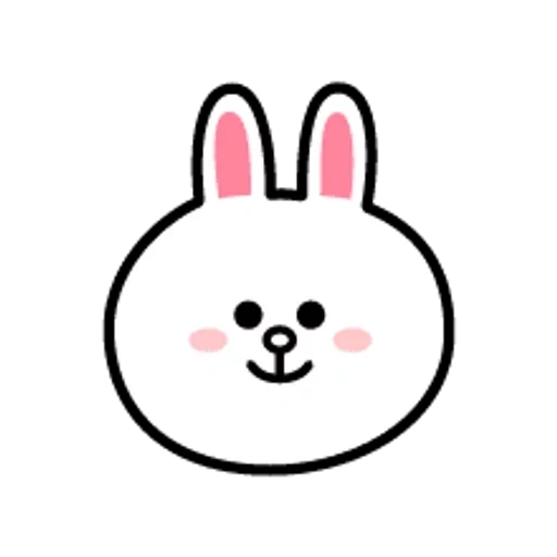 kawaii, clipart, linea amici, bunny coreano, line amici hare