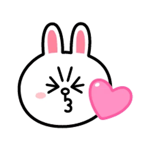 line 2, heart rabbit, line friends cony, thread friend rabbit, liner friend max rabbit