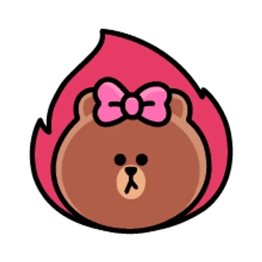 discord, discord emoji, brown bear bt21, emoji for discord, медведь brown line