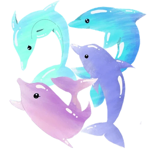 pink delphin, meereskreaturen, der delphin ist klein, spielzeug kinderbad leuchtend fisch, weiche spielzeugdelphin cartoon stil