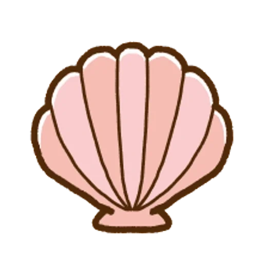 la conchiglia, icona della shell, simbolo di conchiglia, profilo della conchiglia, cartoon delle conchiglie