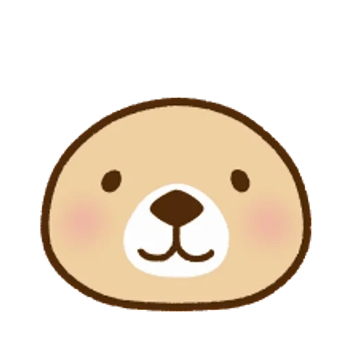 kawaii, clipart, emoji inu, wajah kawaii, bear kawai