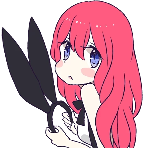 discorso, rabbit girl, i personaggi degli anime, emoji per discord, piccola volpe carina prugna