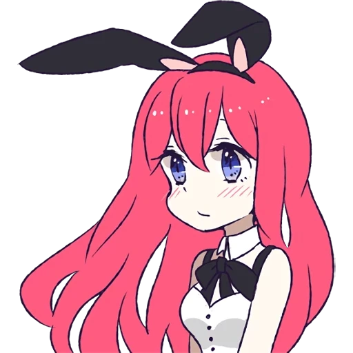 discord, olivia chen, rabbit girl, discord emoji, lovely little fox plum blossom