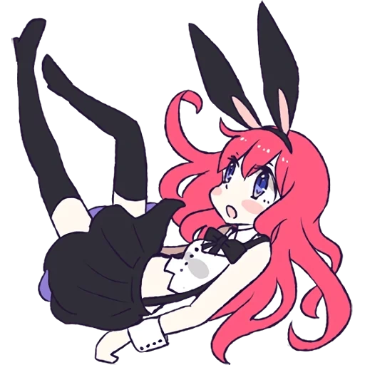 coelho, rabbit girl, personagens de anime, dreno fofo fofo