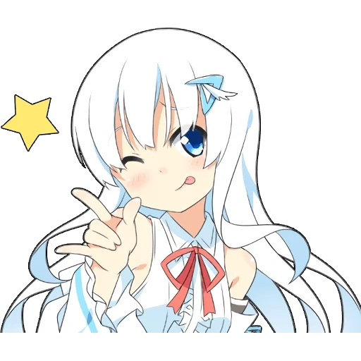 anime, art de l'anime, chibi anime, anime girl, anime bleu