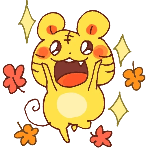 pikachu, colore pikachu, cuore di pikachu, linea di messaggistica giapponese