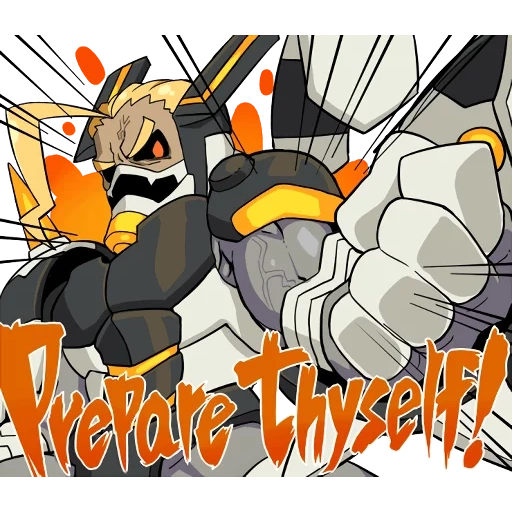 anime, transformator, bumblebee smokskrin, azure striker gunvolt, gamagōri ira archiforn