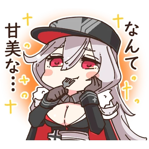 azur lane, azur lane chibi, azur lane gangut, conta zeppelin chan azur lane, conta seppelin azur lane chibi