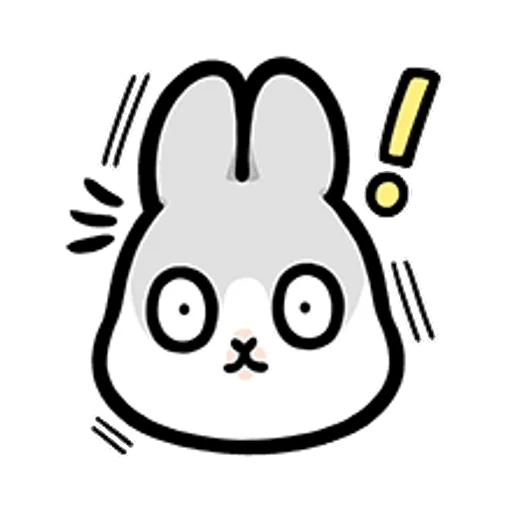 lapin, plaisanter, lapin emoji, vecteur de lapin, icône de lapin