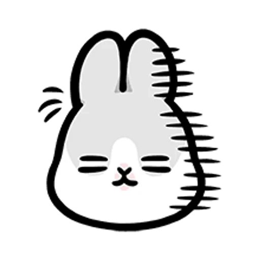 little rabbit, rabbit, cute rabbit, rabbit sticker