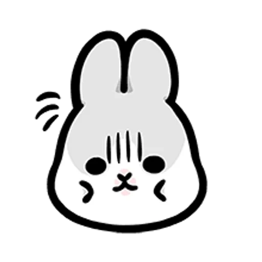 bunny, coniglio, faccia di coniglio, coniglio del viso, disegno di coniglio
