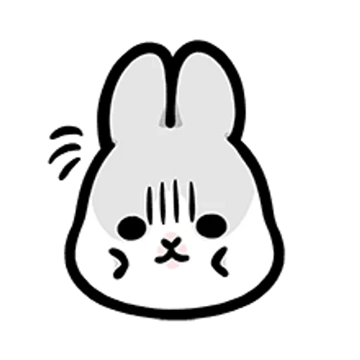 lapin, lapin, visage de lapin, lapin du visage, dessin de lapin