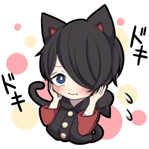 chibi, chibi yato, anak kucing hitam, anime karakter chibi