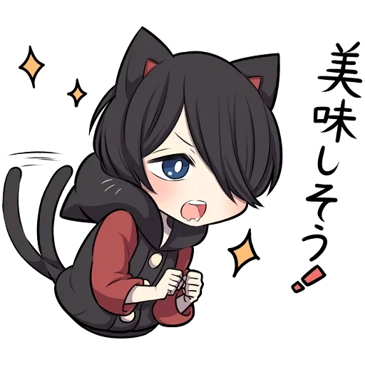 chibi interno, black kitten, i personaggi degli anime, hanako kun chibi