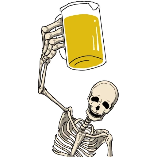 skeleton, background-free skeleton, skull sticker, skull cartoon