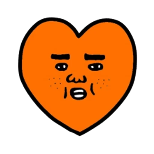 anak, bt21 emoji, ikon hati, hati smileik, clipart hearts with faces
