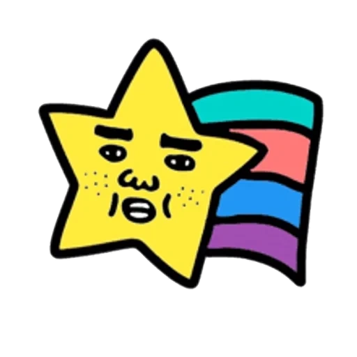 kerl, kawaii star, schöne sterne, sternsymbol, stern cartoon vektor