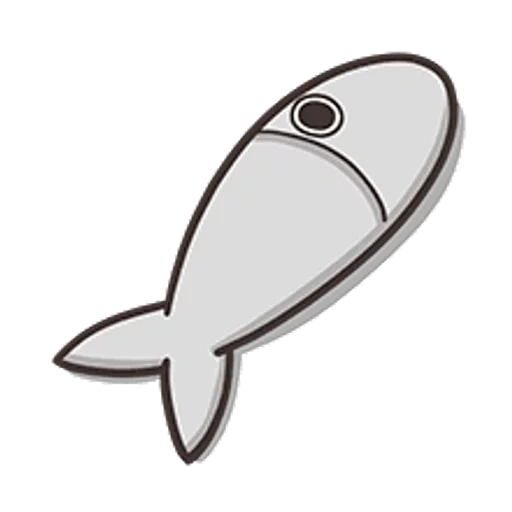 logo de petit poisson, icône de poisson, badge en forme de poisson, poissons à nageoires, insigne de poisson tropical