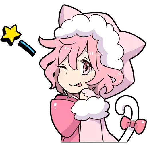 garota gato, dreamcore, padrão de animação, personagem de anime