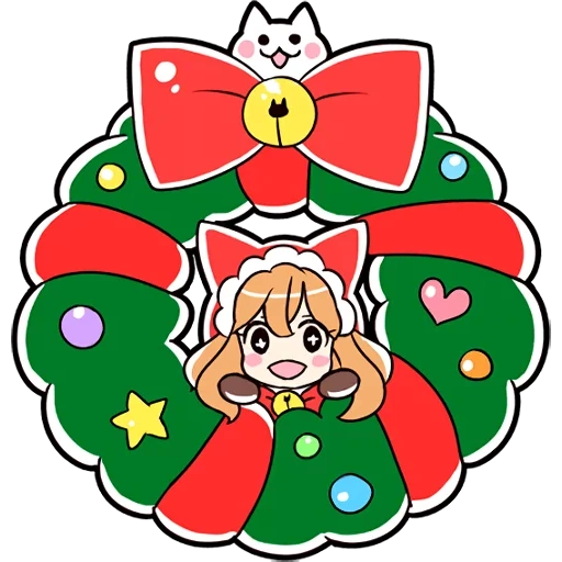 animación, cat girl, personajes de animación, agencia de anime de navidad