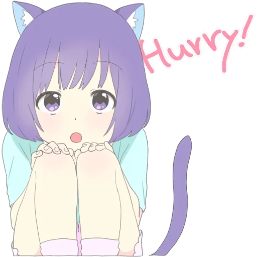 dia, catgirl, animação é fofa, animação neko tan, padrão de anime bonito