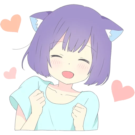 days, figure, catgirl, chen naizi, noko emoji