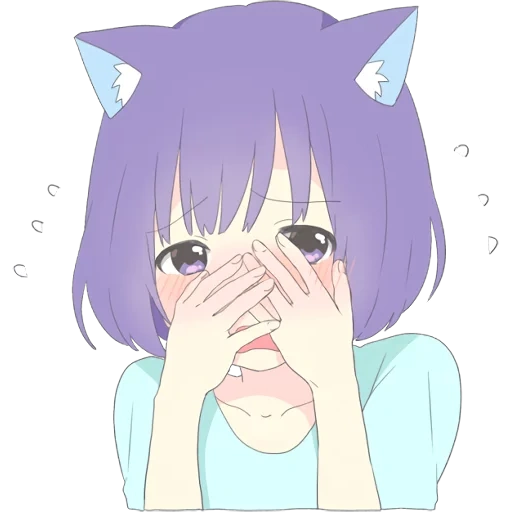 days, catgirl, noko emoji, lovely anime day