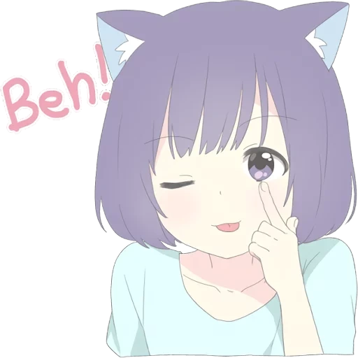 catgirl, anime neko, anime yang lucu, seni anime nico, anime hari yang lucu