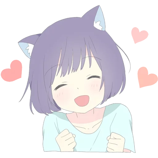 catgirl, anime chan, lovely anime, no emodie, lovely anime chan