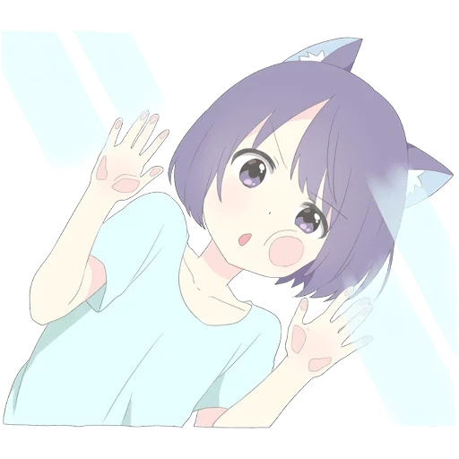 día, catgirl, día de animación, lindo anime, lindo día de animación