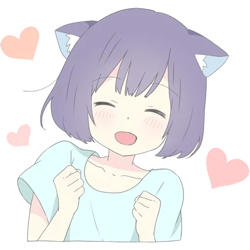 catgirl, picture, lovely anime, no emodie, lovely anime chan