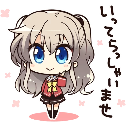 red cliff, taosen chibi, charlotte chebi, animación charlotte red cliff, charlotte nao tomori chibi