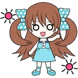 Cheerful moe girl, Meitan! KOR :: @line_stickers