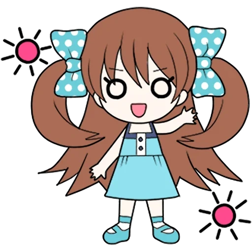 chibi, hidung chibi, gacha life, anime, baka baka anime