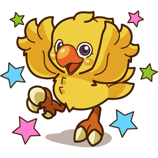 chocobo chocobo, chocobo, chocobo stamp, adesivi di chokobo, barre chocobo