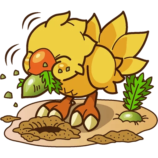 emoticon di chokobo, adesivi di chokobo, chocobo dungeon, chocobo s mystery dungeon