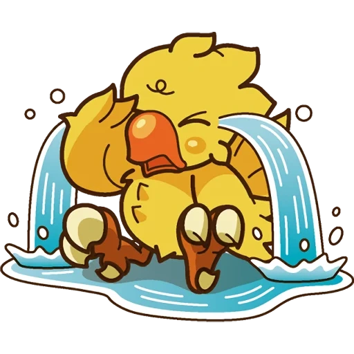 expression de chocobo, chocobo stamp, autocollants chocobo, chocobo s mystery dungeon