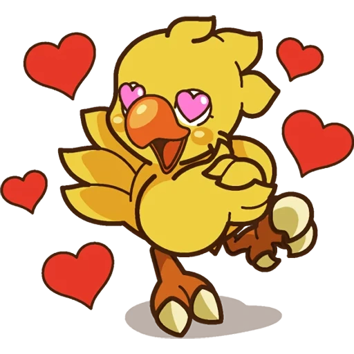 chocobo chocobo, chocobo, sonia boo, adesivi di chokobo