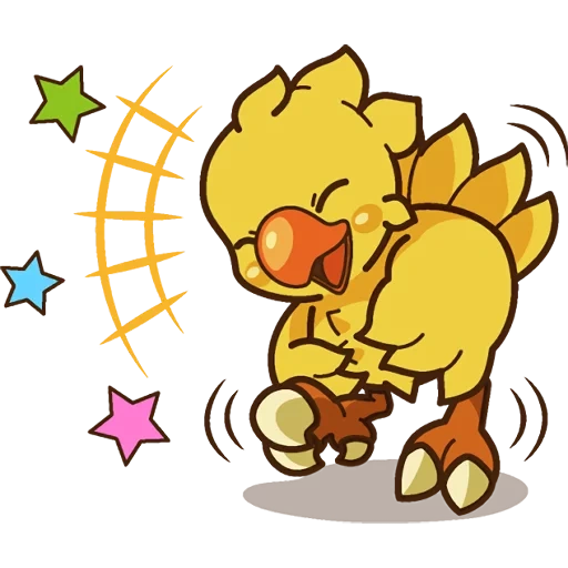 chocobo, sonia boo, chokobo emoji, chokobo aufkleber