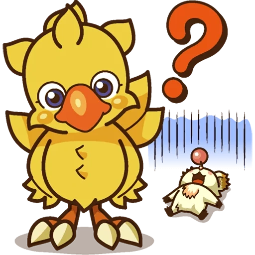 chokobo, chocobo, chokobo sticker