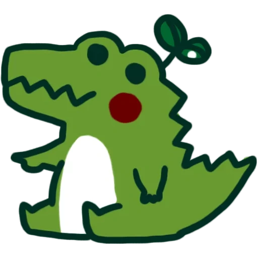 dinosaure, le dinosaure est cher, dinosaure crocodile, alligator est kawaii, alligateur mignon kawaii