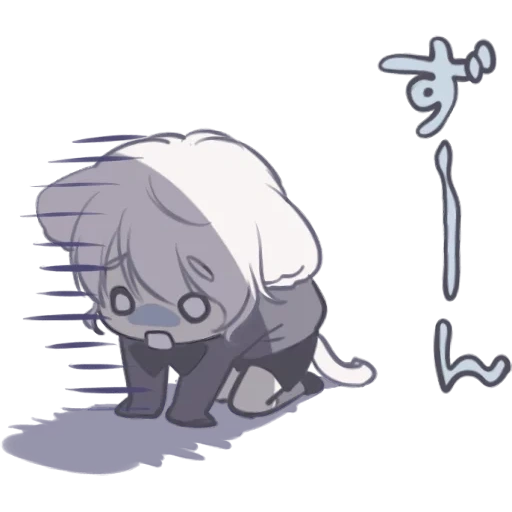 figure, object-kun, mafu mafu chibi, cartoon characters, lovely cartoon pattern