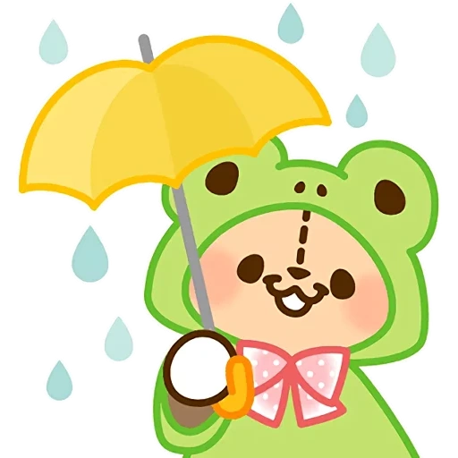 a toy, cute theme, fresh bunny, happy pet story, hello kitty frog suit