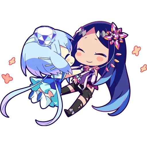 sanqu chibi, aoki lapis, anime girl, merlino voce