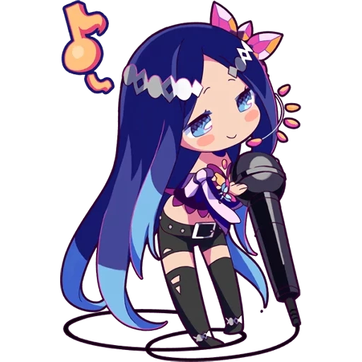 chibi, filles anime, vocaloïdes chibi, merlin vocaloid