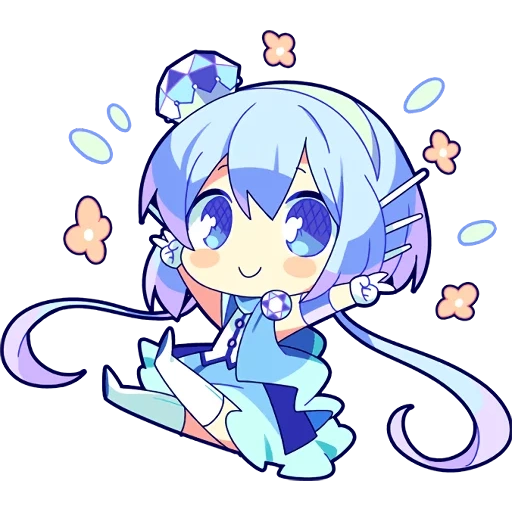 chibi, rem chibi, miku chibi, aoki lapis, chibi mädchen mit blauem haar