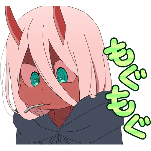 anime lucu, zero two demon, karakter anime, darling in the franxx, iblis favorit 02 di franx